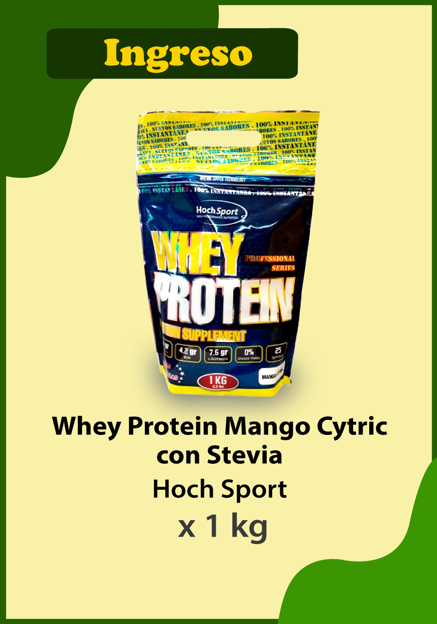 Novedades Productos Hoch sport-whey protein x 1kg mango/citric PROMO ENERO